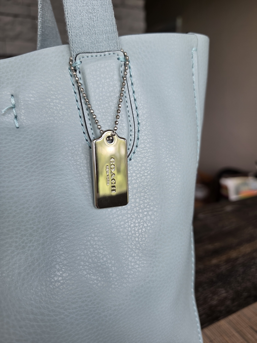 Coach Everyday Tote Bag in Light Blue - Picture 3 of 7
